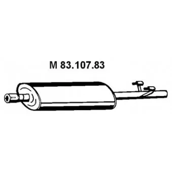 EBERSPÄCHER 83.107.83 - Silencieux central