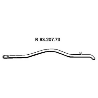 EBERSPÄCHER 83.207.73 - Tuyau d'échappement