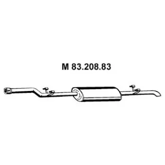Silencieux central EBERSPÄCHER OEM 9014902619
