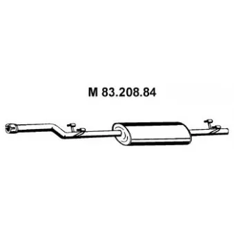 Silencieux central EBERSPÄCHER OEM 9014902619