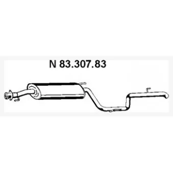 Silencieux arrière EBERSPÄCHER OEM 6384900915