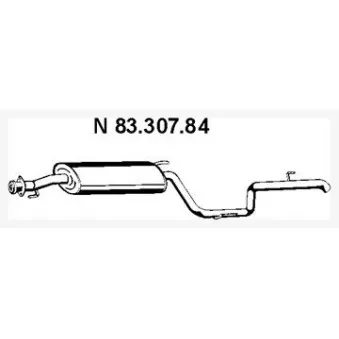 Silencieux arrière EBERSPÄCHER OEM 6384901015