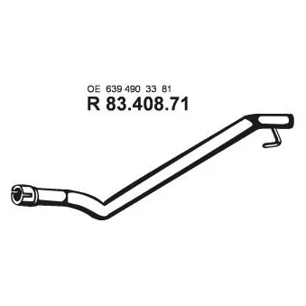 Tuyau d'échappement EBERSPÄCHER OEM 6394903381