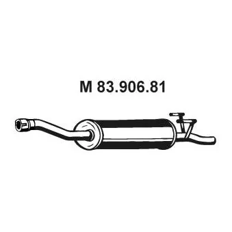 Silencieux central EBERSPÄCHER OEM 9064901101