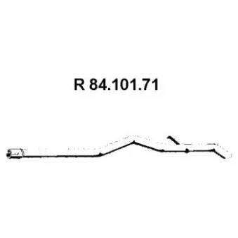 EBERSPÄCHER 84.101.71 - Tuyau d'échappement