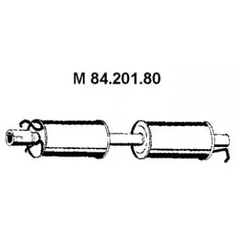 Silencieux central EBERSPÄCHER OEM 4173269