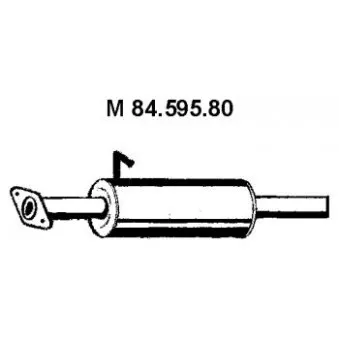 EBERSPÄCHER 84.595.80 - Silencieux central
