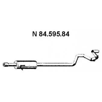 Silencieux arrière EBERSPÄCHER OEM 1495290