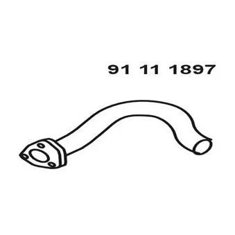EBERSPÄCHER 91 11 1897 - Tuyau d'échappement
