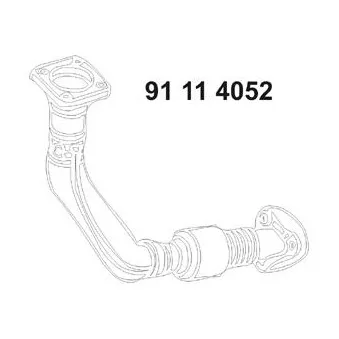 Tuyau d'échappement EBERSPÄCHER OEM 6K1253087