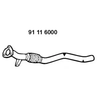EBERSPÄCHER 91 11 6000 - Tuyau d'échappement