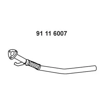 Tuyau d'échappement EBERSPÄCHER OEM 8E0253301CB