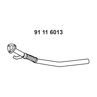 EBERSPÄCHER 91 11 6013 - Tuyau d'échappement