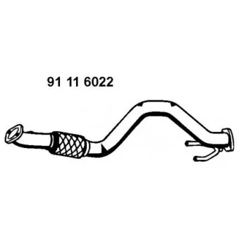 Tuyau d'échappement EBERSPÄCHER OEM 1K0254305K