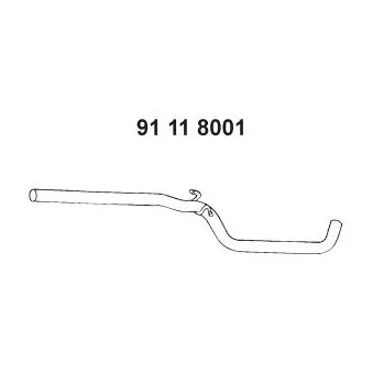 Tuyau d'échappement EBERSPÄCHER OEM 1K0253201
