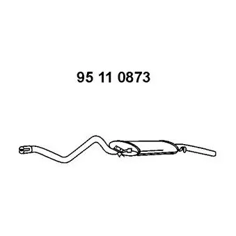 EBERSPÄCHER 95 11 0873 - Silencieux arrière