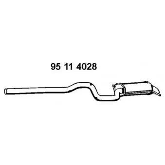 Silencieux arrière EBERSPÄCHER OEM 7H0253609N