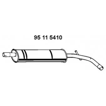 EBERSPÄCHER 95 11 5410 - Silencieux central