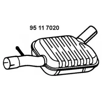 Silencieux avant EBERSPÄCHER OEM 5N0253409K