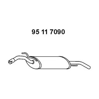 Silencieux arrière EBERSPÄCHER OEM 357253609