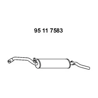 Silencieux arrière EBERSPÄCHER OEM 165253609AF
