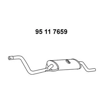 Silencieux arrière EBERSPÄCHER OEM 871253609L