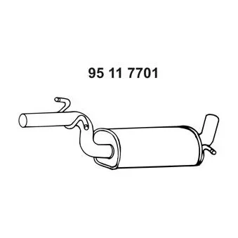 Silencieux central EBERSPÄCHER OEM 1T0253209E