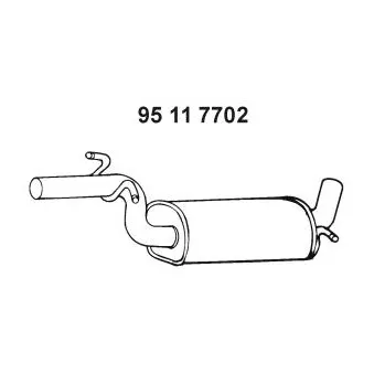 Silencieux central EBERSPÄCHER OEM 1T0253209AJ