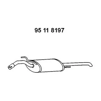 Silencieux arrière EBERSPÄCHER OEM 3A0253609H