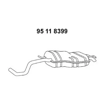 Silencieux arrière EBERSPÄCHER OEM 1J6253609L