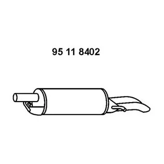 EBERSPÄCHER 95 11 8402 - Silencieux arrière