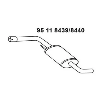 Silencieux central EBERSPÄCHER OEM 028253409R