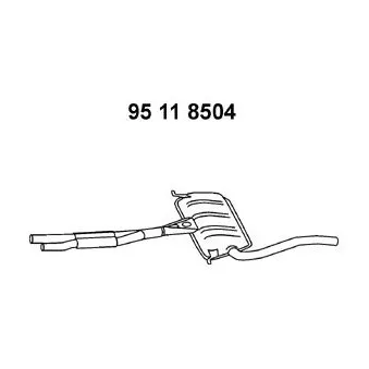 EBERSPÄCHER 95 11 8504 - Silencieux central