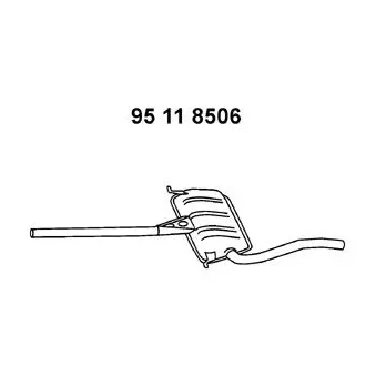 EBERSPÄCHER 95 11 8506 - Silencieux central