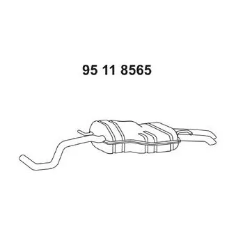 Silencieux arrière EBERSPÄCHER OEM 1J5253609H