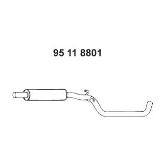 Silencieux central EBERSPÄCHER OEM 1K0253209