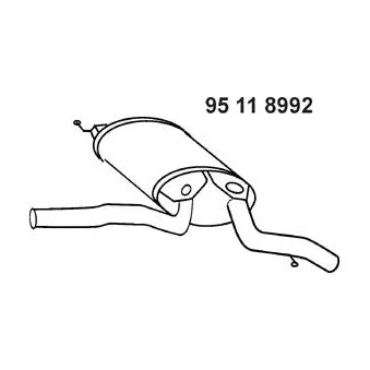 EBERSPÄCHER 95 11 8992 - Silencieux arrière