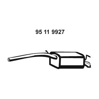 Silencieux arrière EBERSPÄCHER OEM 2K0253609B