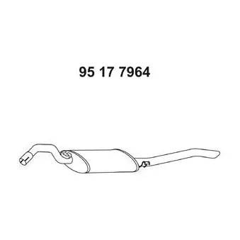 Silencieux arrière EBERSPÄCHER OEM 1L0253609D