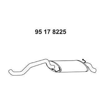 EBERSPÄCHER 95 17 8225 - Silencieux arrière