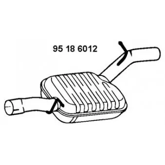 Silencieux avant EBERSPÄCHER OEM 1K0253409A