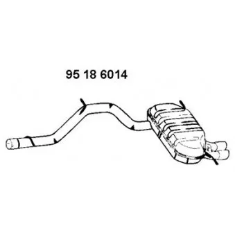 EBERSPÄCHER 95 18 6014 - Silencieux arrière