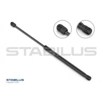 Vérin, capot-moteur STABILUS 684527 pour PORSCHE CAYENNE 4.8 Turbo S - 570cv
