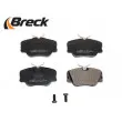 BRECK 20941 00 701 00 - Jeu de 4 plaquettes de frein avant
