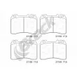 BRECK 21153 10 701 20 - Jeu de 4 plaquettes de frein avant