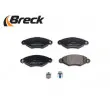 BRECK 21980 00 702 00 - Jeu de 4 plaquettes de frein avant