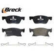 BRECK 22342 00 701 00 - Jeu de 4 plaquettes de frein avant