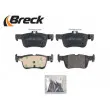 BRECK 22531 00 702 00 - Jeu de 4 plaquettes de frein arrière