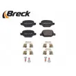BRECK 23517 00 704 00 - Jeu de 4 plaquettes de frein arrière