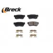 BRECK 23543 00 704 10 - Jeu de 4 plaquettes de frein arrière